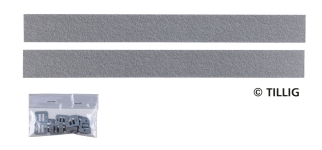 TILLIG 87332 - Gerade (2x Parallel) 316,8x32mm Asphalt (TT, H0m)